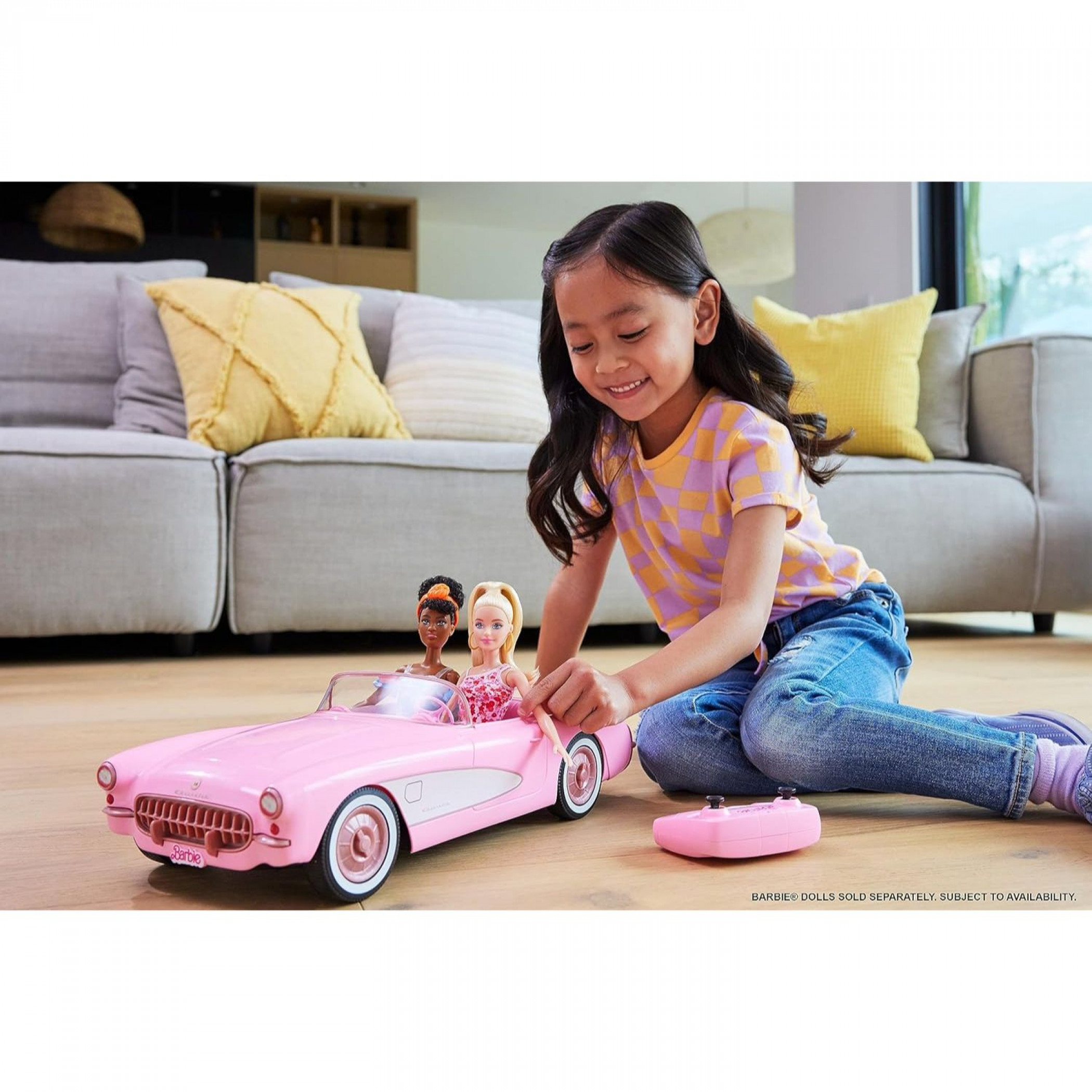 Barbie Movie Hot Wheels Corvette RC Car